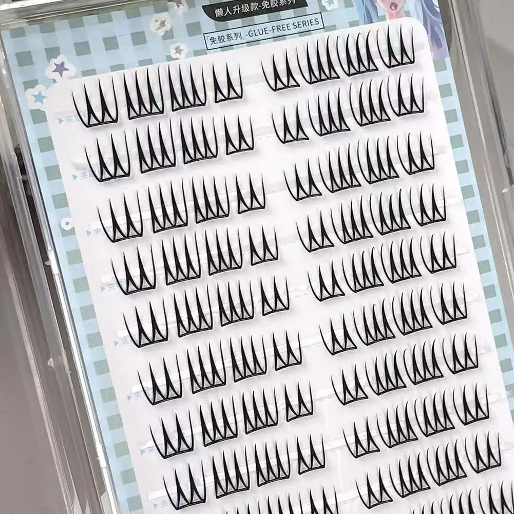 Korean U-shaped Individual Clusters Lashes Girl Group Lash Segemented Natural Long False Eyelash Natural Wispy Lash