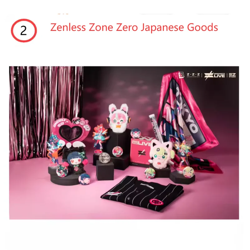 Artículos Japoneses Zenless Zone Zero 2026 Tokyo Performance Serie Ángeles de la Ilusión Peluche Sunna Llavero Maumet Soporte de Acrílico para Tarjetas