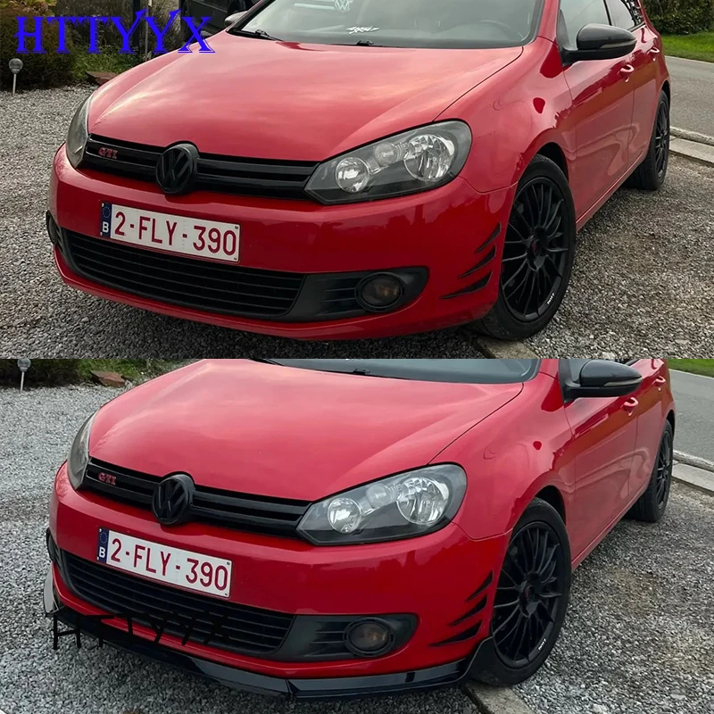 Für Golf 6 MK6 TSI TDI Standard 2008 2009 2010 2012 Maxton Stil Auto Frontschürze Splitter Lip Diffusor Körper Kit Spoiler Schutz