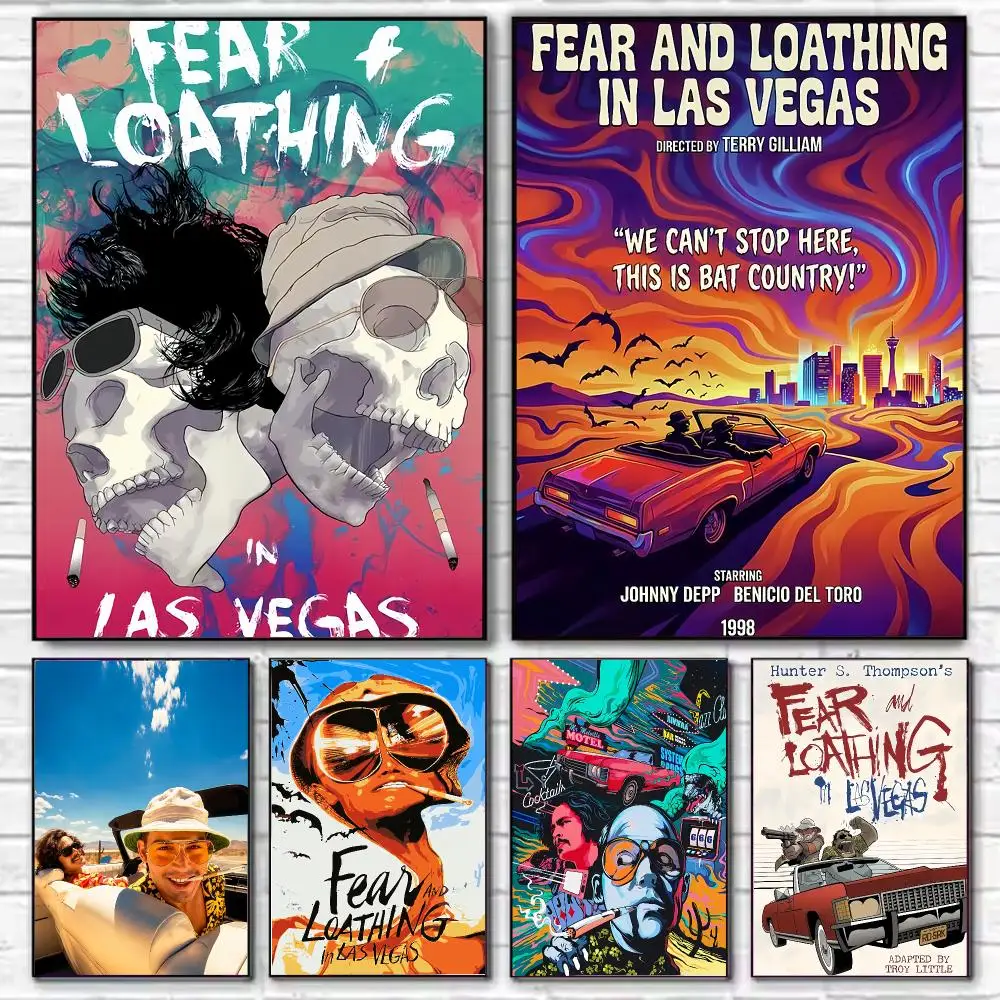 Fear and Loathing in Las Vegas Poster Stylish Wall Art Print for Living Room Bedroom Study Office Café Home Decor Modern Gift