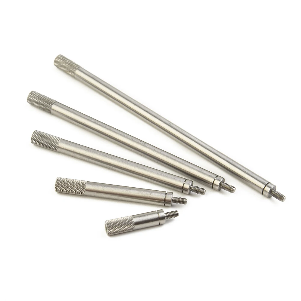 5pcs M2.5 Thread Extension Rods for Dial Digital Indicator Use with Altitude Depth Gauges 20 40 60 80 100mm HSS Construction