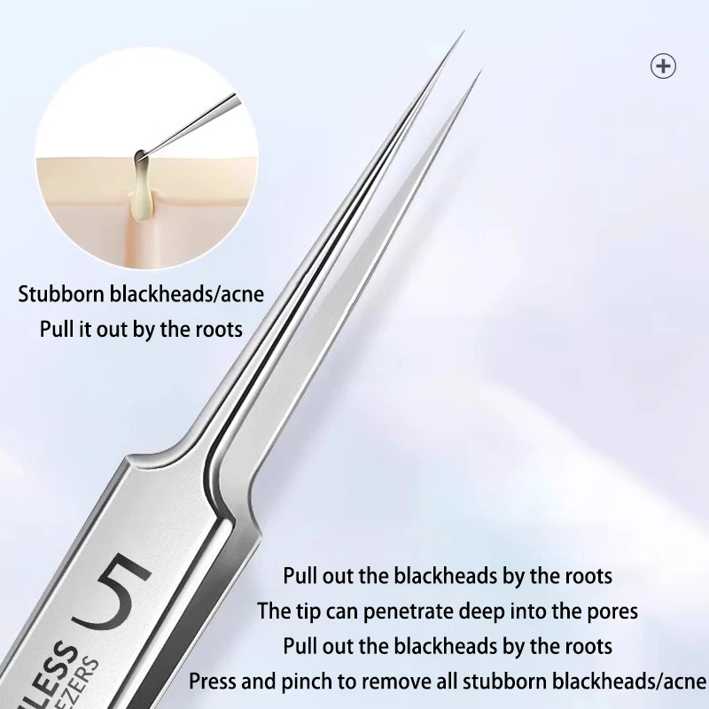 Schoonheidssalon schoonheidsspecialisten, professionele bonen- en mee-eterclips, roestvrijstalen pincetten, mee-eterreinigingsgereedschap voor vrouwen