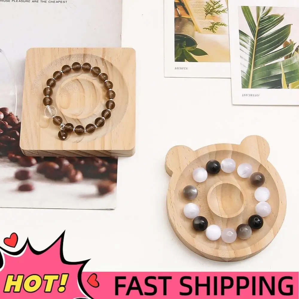 6 stuks houten DIY kralenwerk station sieraden trays kralen armband display sieraden organisator sieraden maken tool