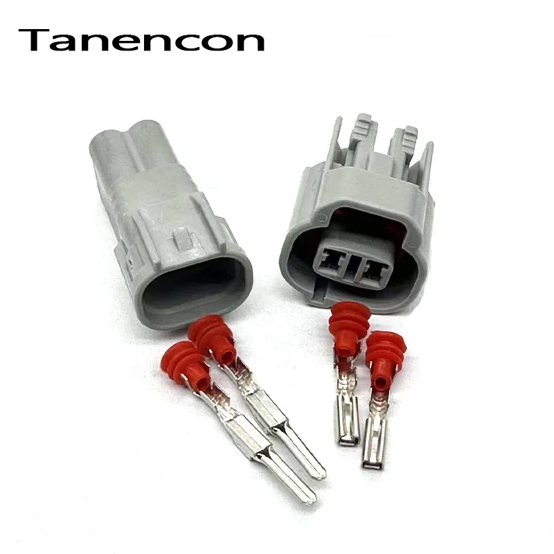 1 Set 2 Pin Car Waterproof Automobile Connectors (2.0) Male Female Side Marker Light Plug Housing 6188-0266 6189-0031 for Toyota