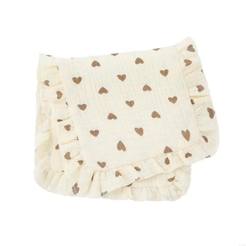 

E06F Baby Bibs Face Towel Cotton Burp Cloth Multi-Use Wash Cloth Breathable Feeding Towel Sweat Absorbent Towel Pillow Covers