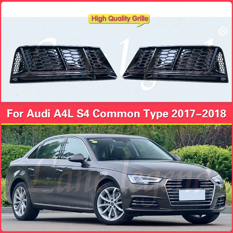 

Car Front Fog Light Lamp Grille Grill Cover For Audi A4L A4 B9 S4 Style Dedicated 2017 2018 Car Styling Tools