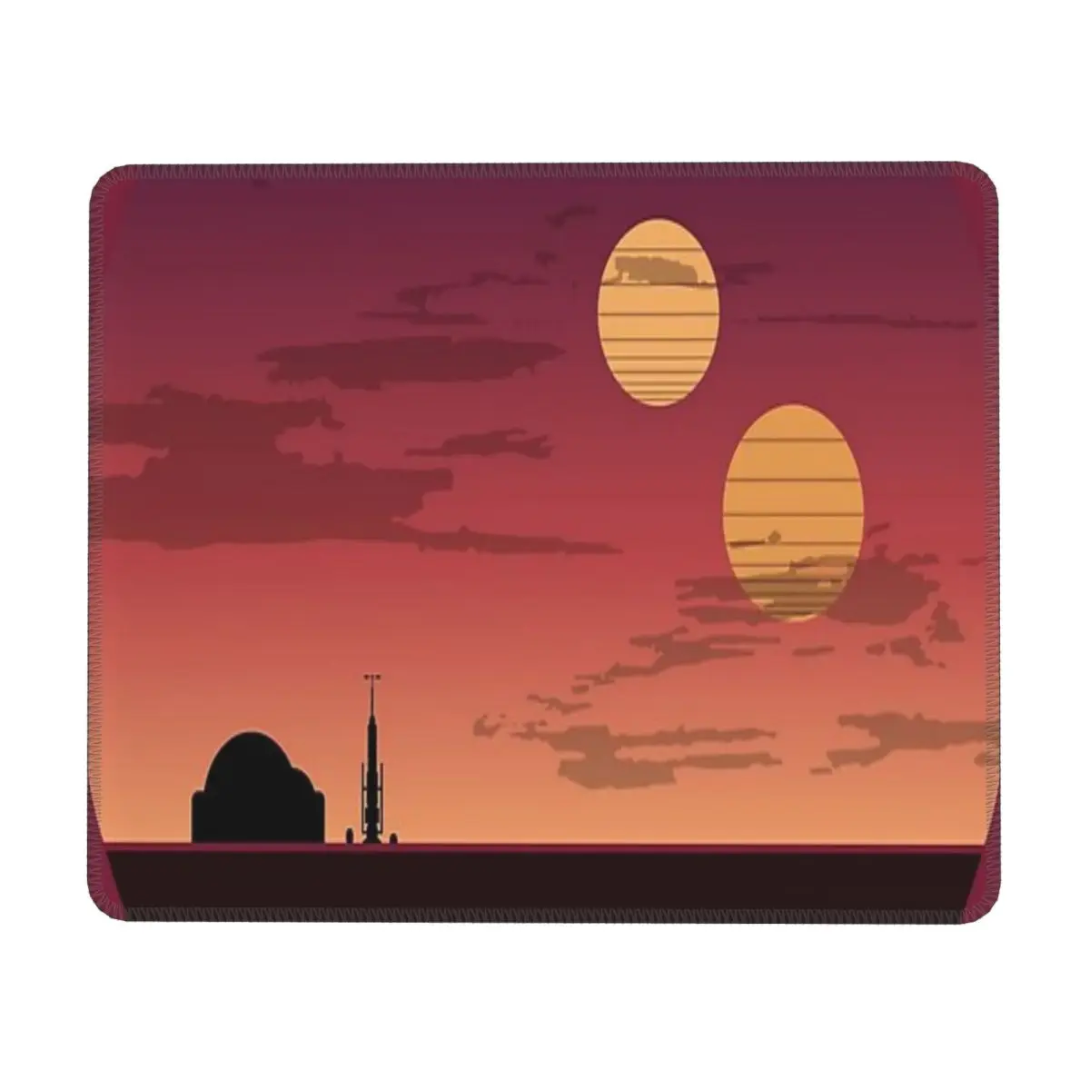 

The Binary Sunset Mouse Pad Gaming Laptops Mousepad Gamer Carpet Keyboard Mat Desk Protector