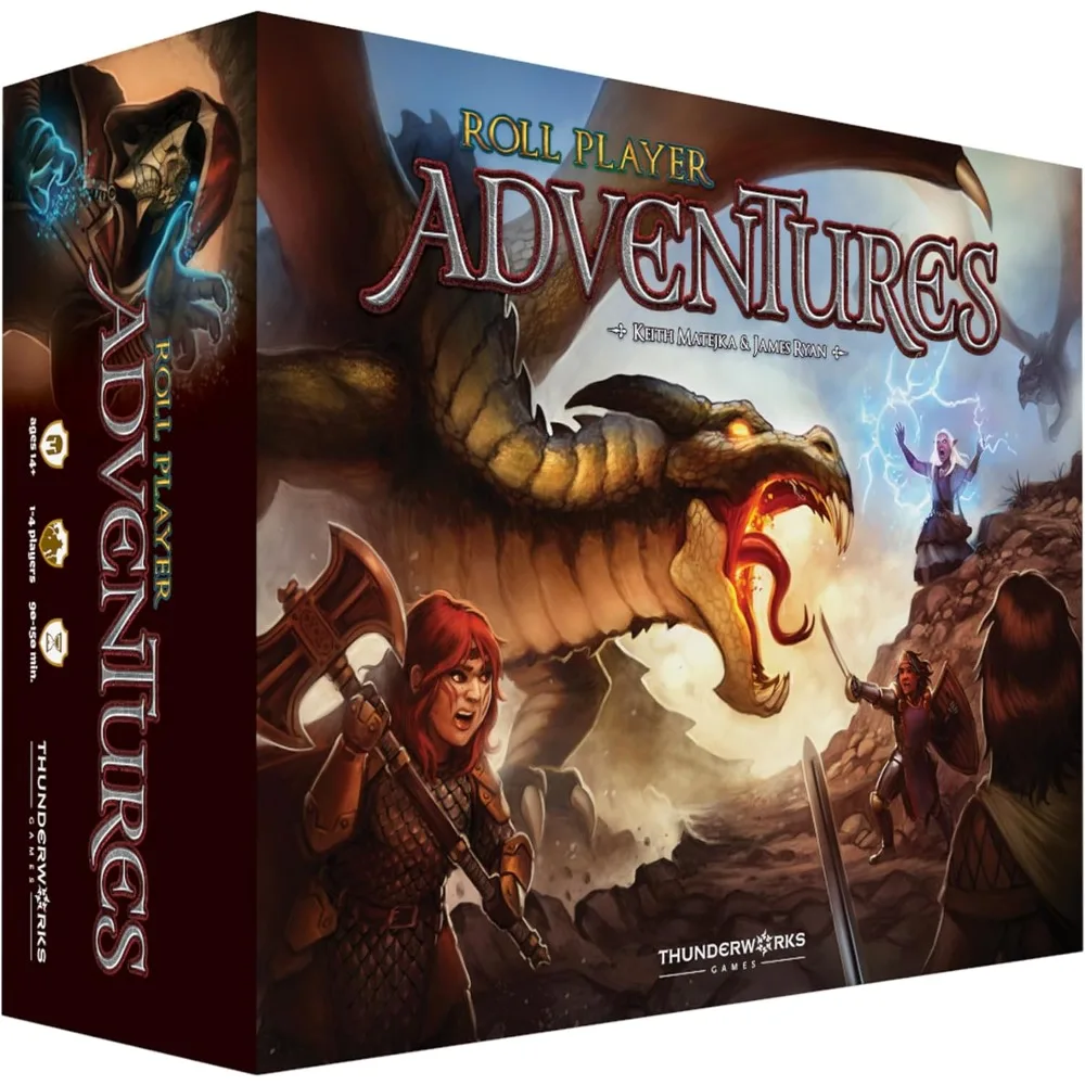 

Roll Player Adventures Storybook Board Game Cooperative Adventure Campaign World of Ulos Ages 14+ Family Game