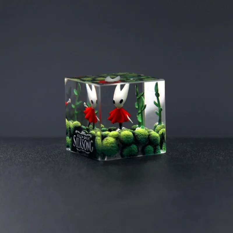 Hollow Knight Keycap Silk Song Game Theme Keycap Cube Resin Keycap Miniature Scene Mechanical Keyboard Keycap Handheld Gift Esc - Image 3