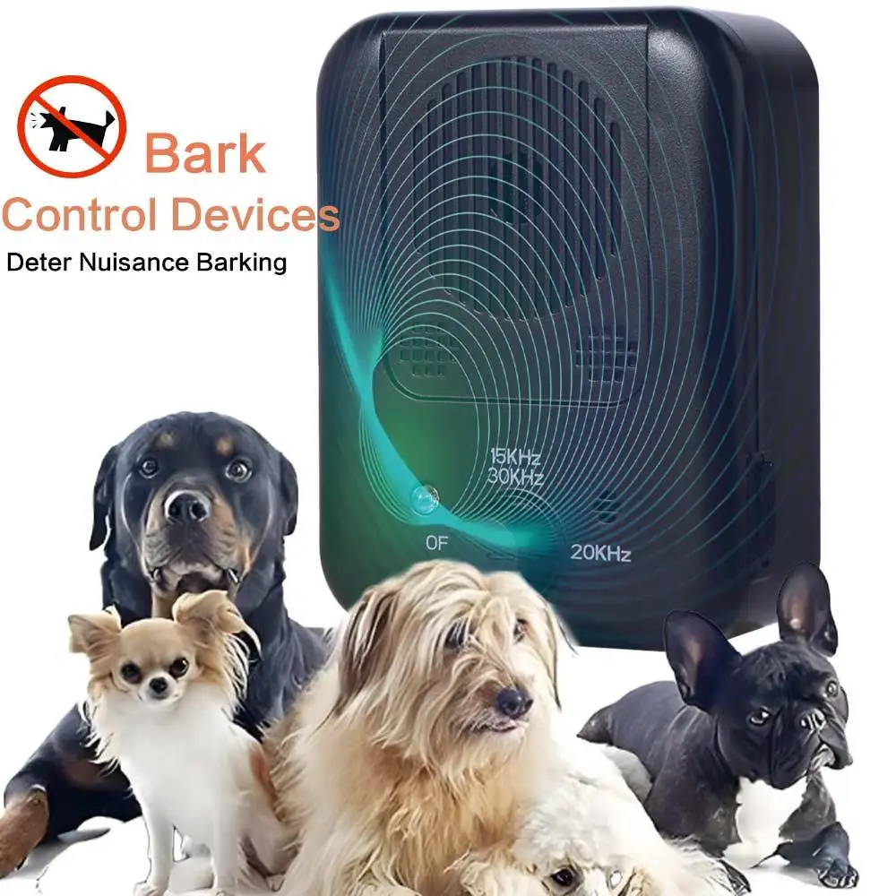 Ultrasonic K4 Ultrasonic Anti Bark Device Intelligent Rechargeable Dog Repeller Trainer 3 Levels Waterproof view 2