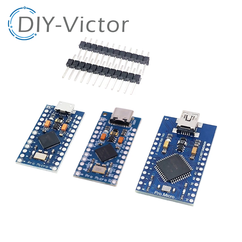 Módulo Pro Micro 3,3 V 8Mhz para Arduino ATmega32U4 5V/16MHz con cabezal de Pin de 2 filas para Leonardo, nuevo