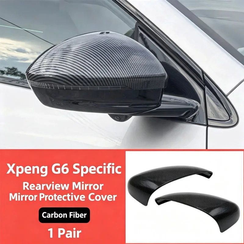 Rear View Mirror Cap Protective Cover Rain Visor Exterior Decoration Trim Accessories For Xpeng G6 2023-2026