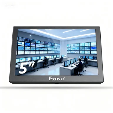 Eyoyo S501H 5 Inch Portable LCD Monitor 800*480 Car Rear View with HDMI VGA AV Ports Fast Response Monitor