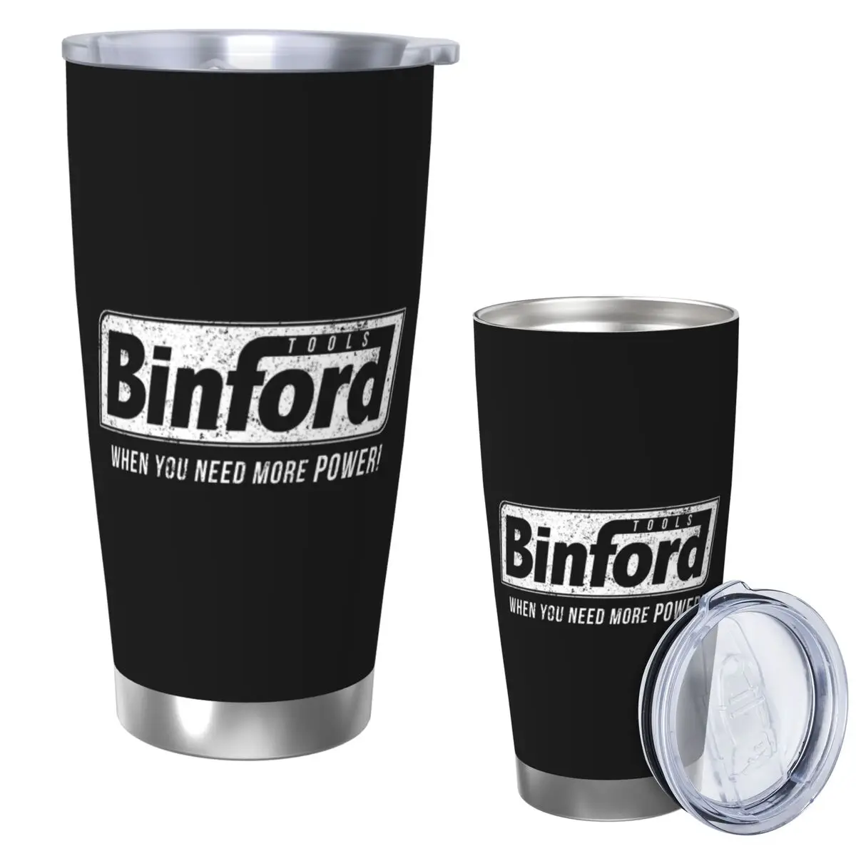 

Binford Tools Stainless Steel Tumbler Vacuum Insulated Mugs Thermal Cold Cups Straws With Lid 20oz