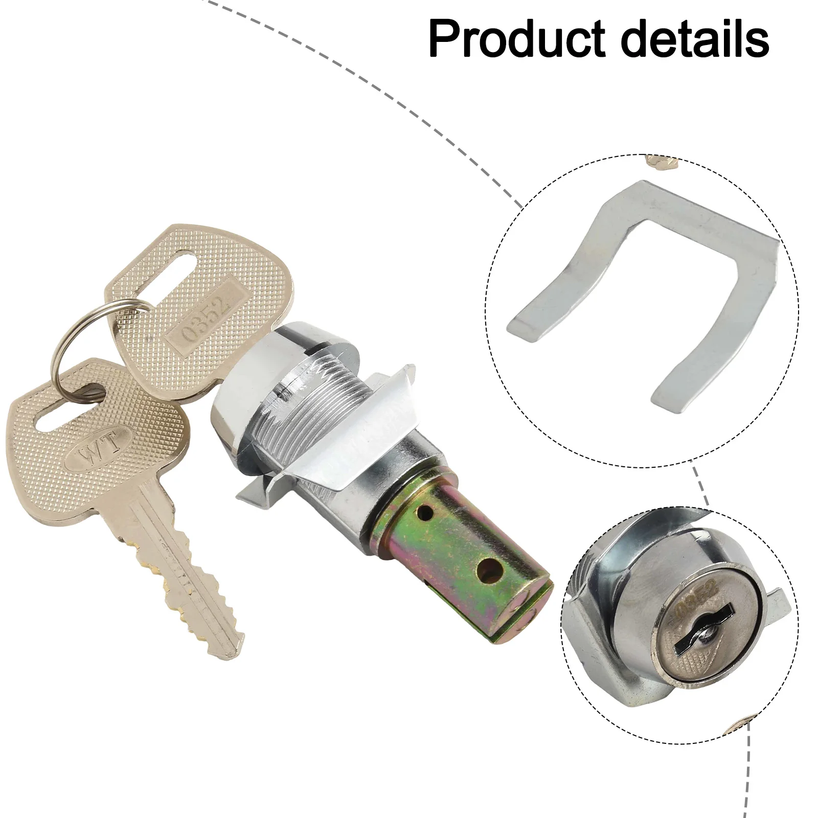 Auto Repair Tool Lock Tool Tools Steel Lock As Shown Auto Repair Lock User-friendly Unlocking Backup Keys Included