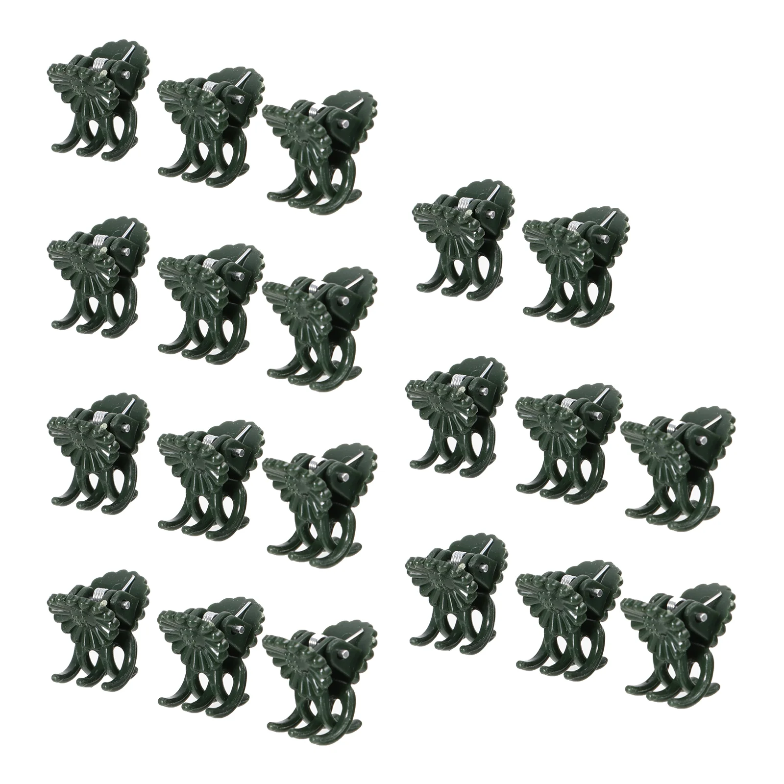 

100 Pcs Plant Clips Plastic Plants Fixing Flower Support Garden Green Gardening