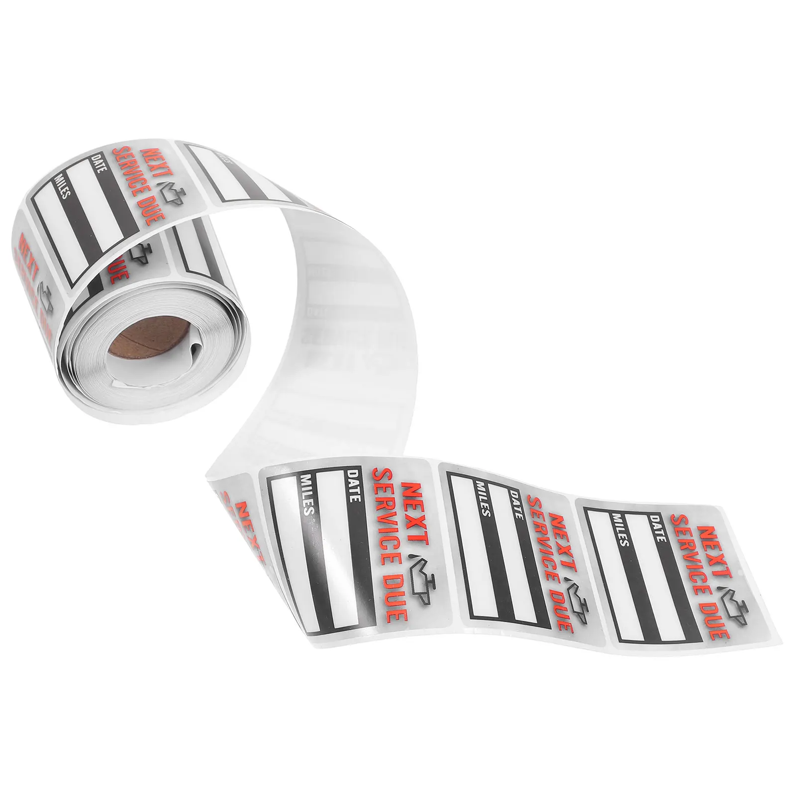 

1pcs 1 Roll Oil Change Sticker Car Service Due Label Adhesive Waterproof Maintenance Reminder Decal For Vehicle Repair Tracking