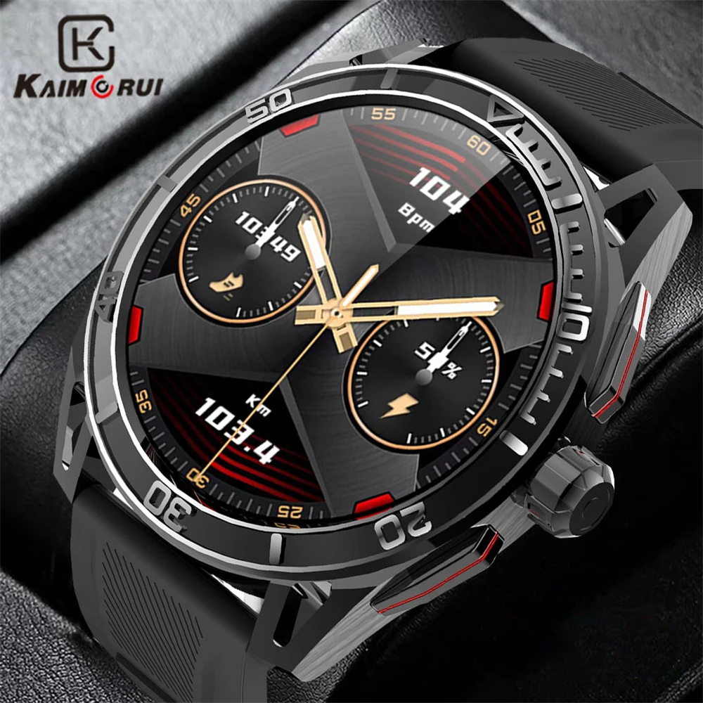 KAIMORUI Amoled Smart Watch Bluetooth Call blood pressure Monitor Fitness Tracker Men Women Smartwatch For Android ios Phone