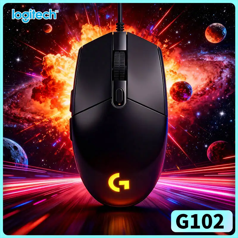 

Игровая мышь Logitech G102 с 16,8 млн RGB-цветов, механическими кнопками и синхронизацией RGB для ежедневных соревновательных игр