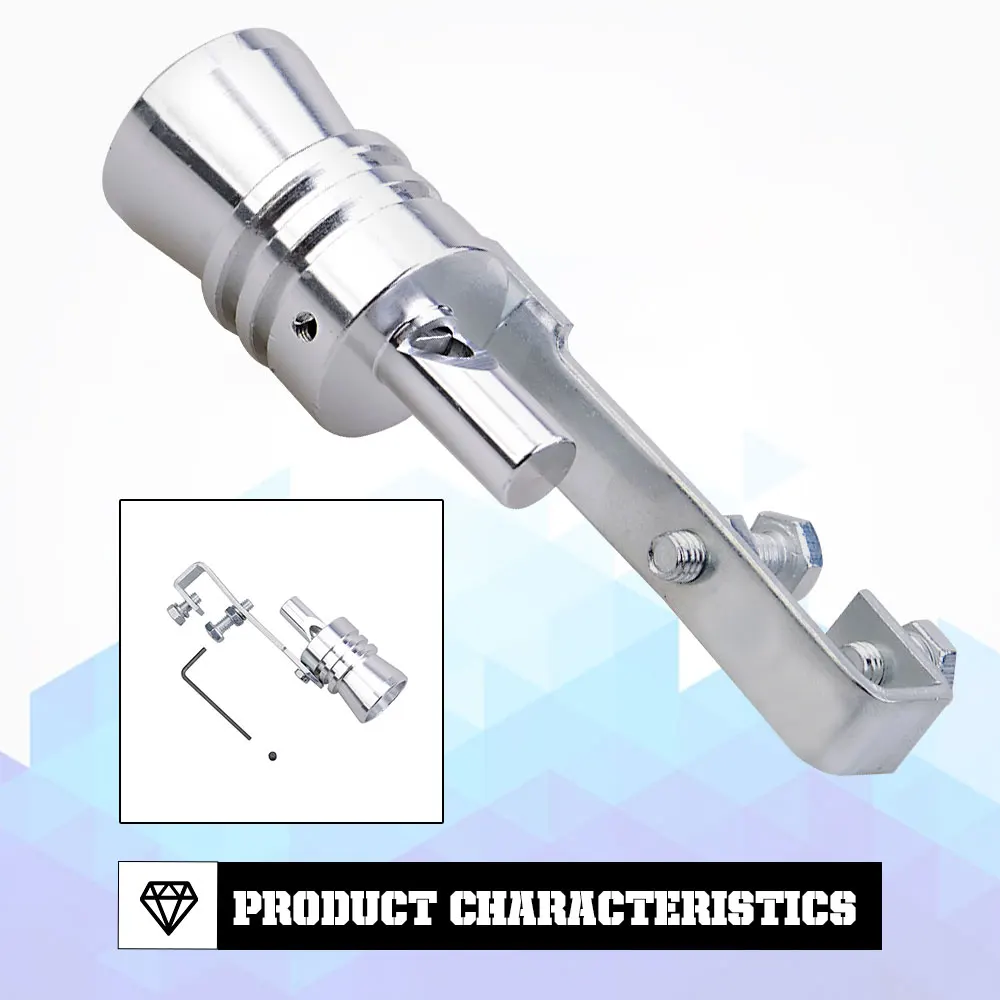 유니버설 시뮬레이터 휘슬러 배기 인조 터보 휘슬 파이프, 사운드 머플러 블로우 오프 자동차 스타일링 튜닝 S/M/L/XL