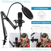 BM800 V8 Sound Card Set Professional Audio Condenser Mic Studio Singing Microphone for Karaoke Podcast Recording Live Streaming