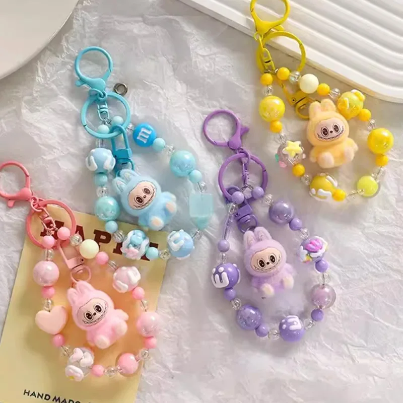 

Labubu Keychain Cute Plush Toy Pendant Cartoon Bag Chain Decoration Matching Gift Kawaii Birthday Gifts Holiday Gift For Friends