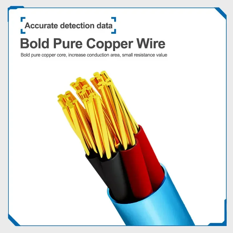 SUNSHINE SS-905F Basic Boot Line Smart Power Cable Works with Most Android Phones Soft Row Design Accurate Detection Data