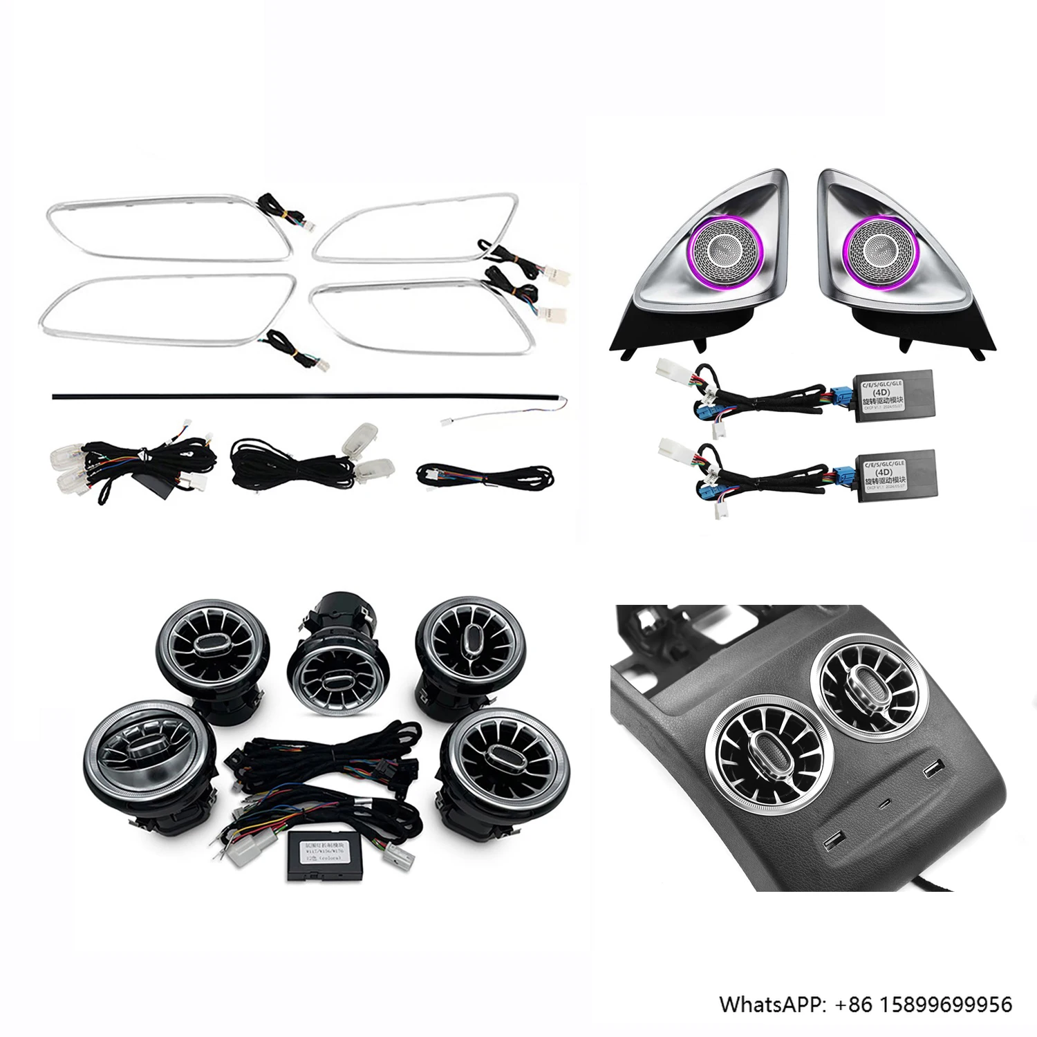 

Luxury Screen Controls Car Ambient Light Kit for A-class W176 B-class W246 CLA C117 GLA X156 LED Atmosphere Lamp