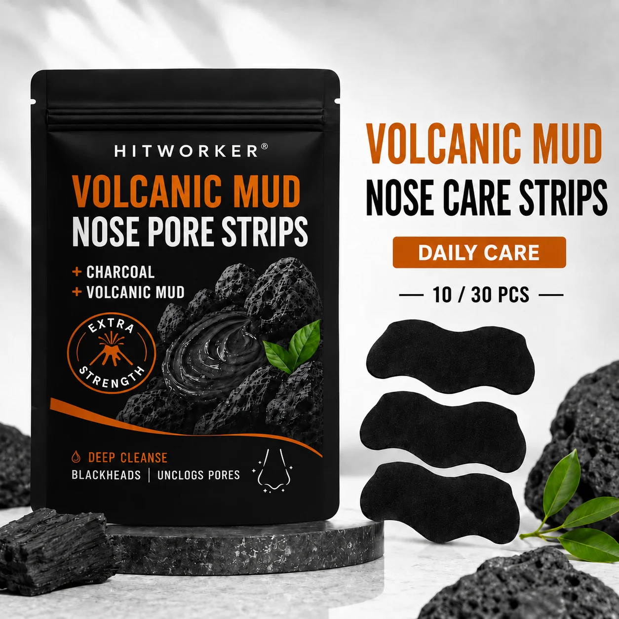 Alcohol-Free Nose Cleaning Patches – Gentle Nose Strips for Pore Cleansing, Exfoliating & Oil Control, Fragrance-Free Non-Irrita
