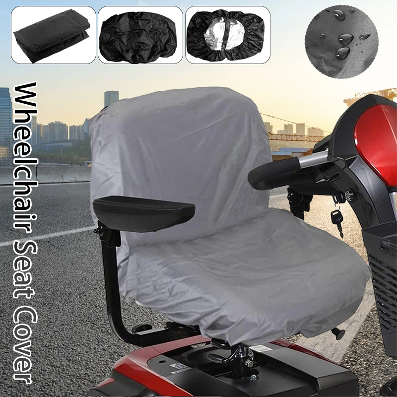 Mobility Scooter Electric Wheelchair Seat Cover Waterproof Rain Dust Uv Protect Scooter Seat Electric Wheelchair Seat Cover 210D