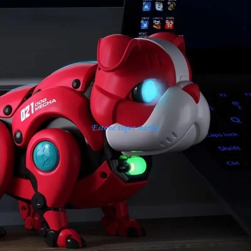 090B Electric Dog Toy Sound and Light Music Toy for Toddlers Walking Dancing Robot