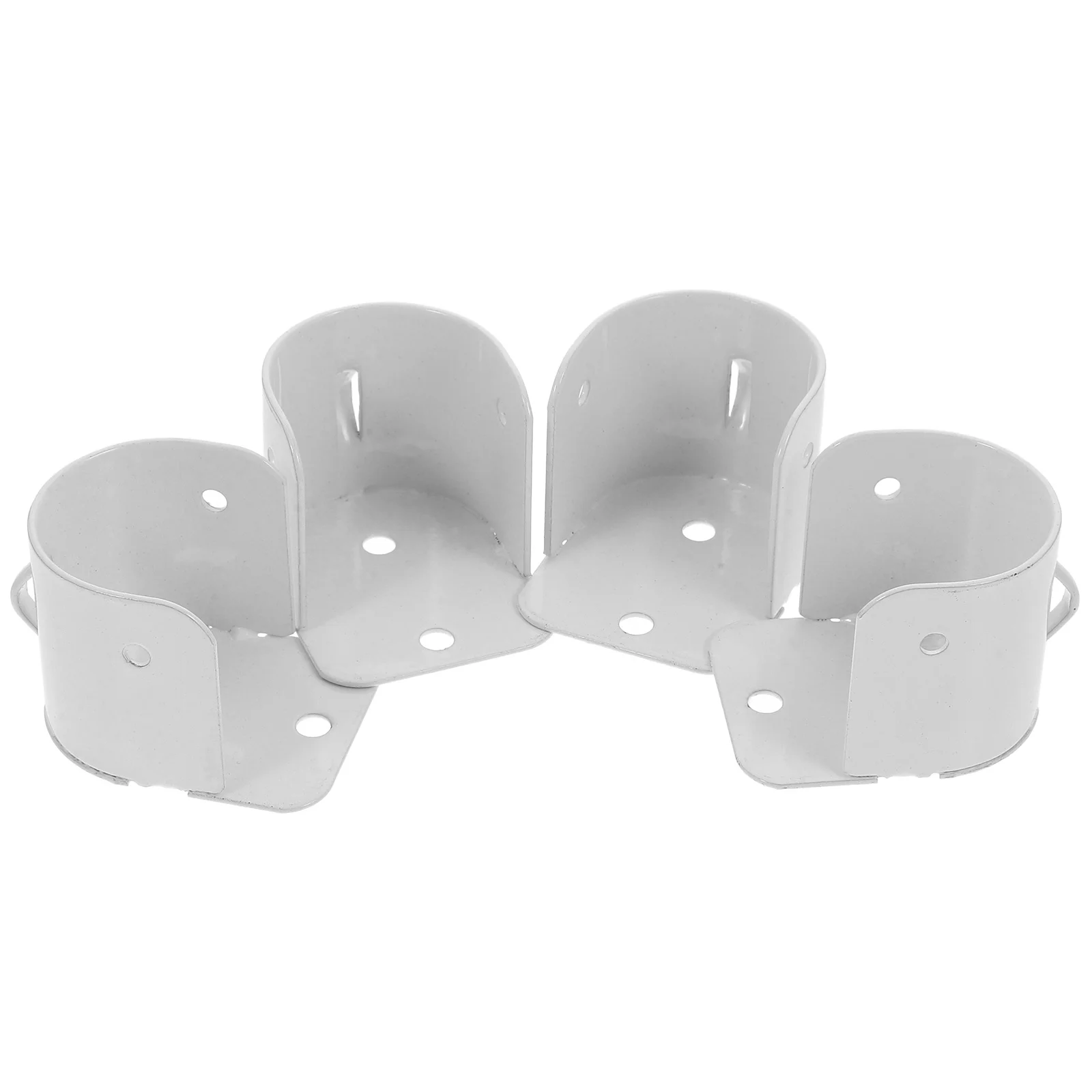 

4 Pcs Flange Code Locker Shelves Closet Rod Holder U Shape Shelf Support Holders Wardrobe Iron Pole Shower