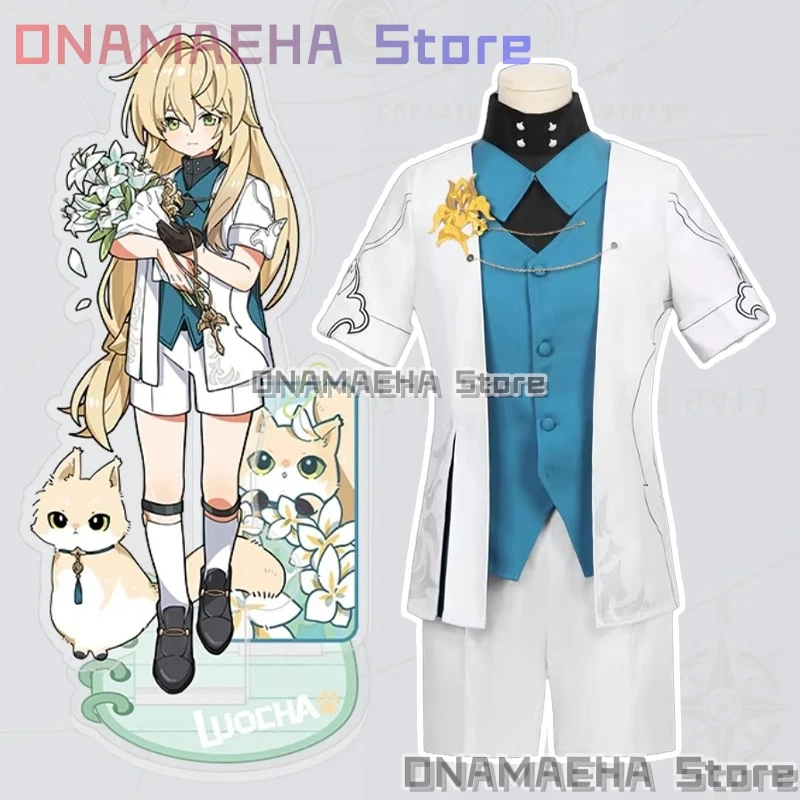 

Game Honkai: Star Rail Luocha Cosplay Costume Chinese Suit Uniform Unisex Outfit Role-playing For Anime Halloween Party
