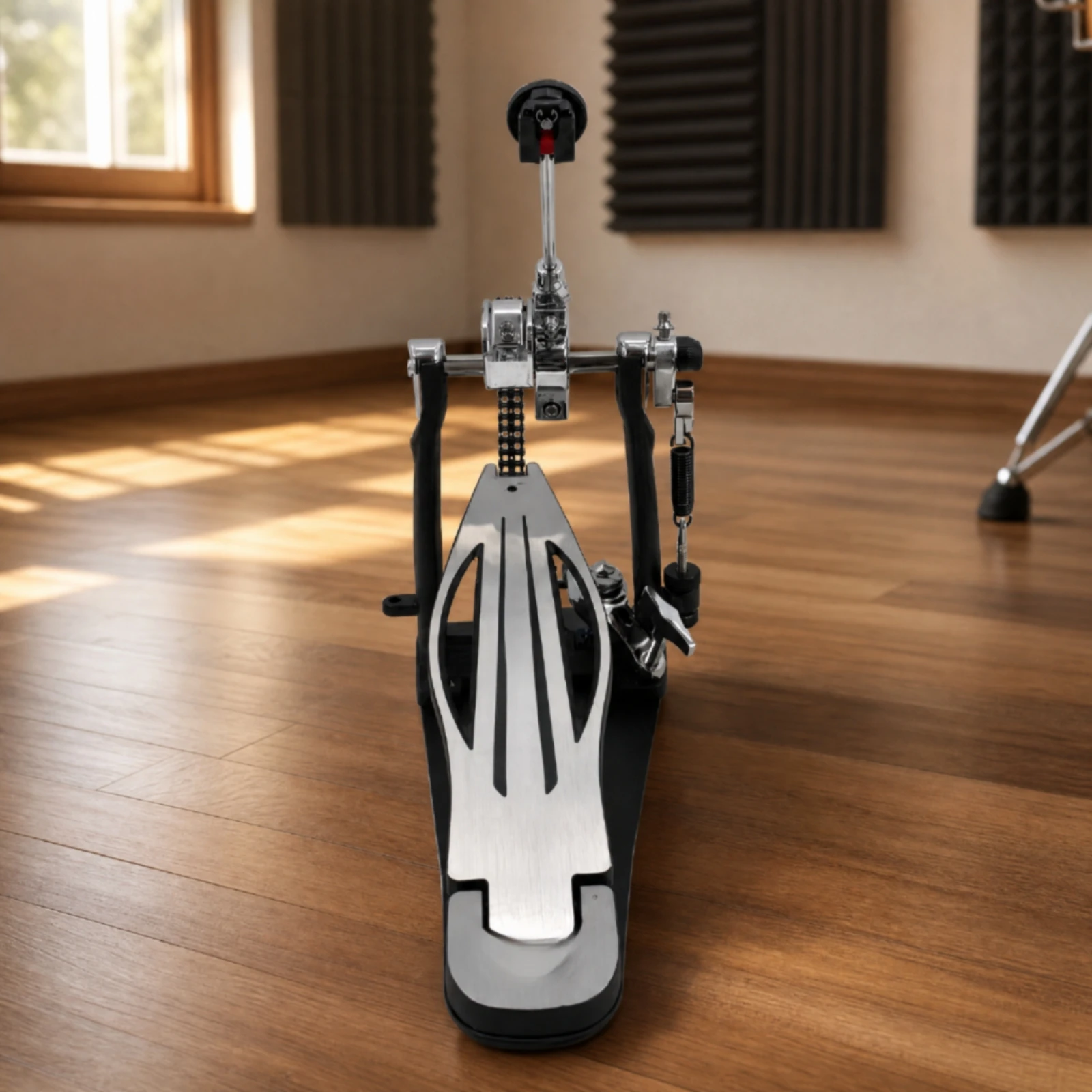 pedal-de-bateria-de-un-solo-pedal-suave-y-resistente-ideal-para-bateristas-salas-de-ensayo-y-espacios-de-practica