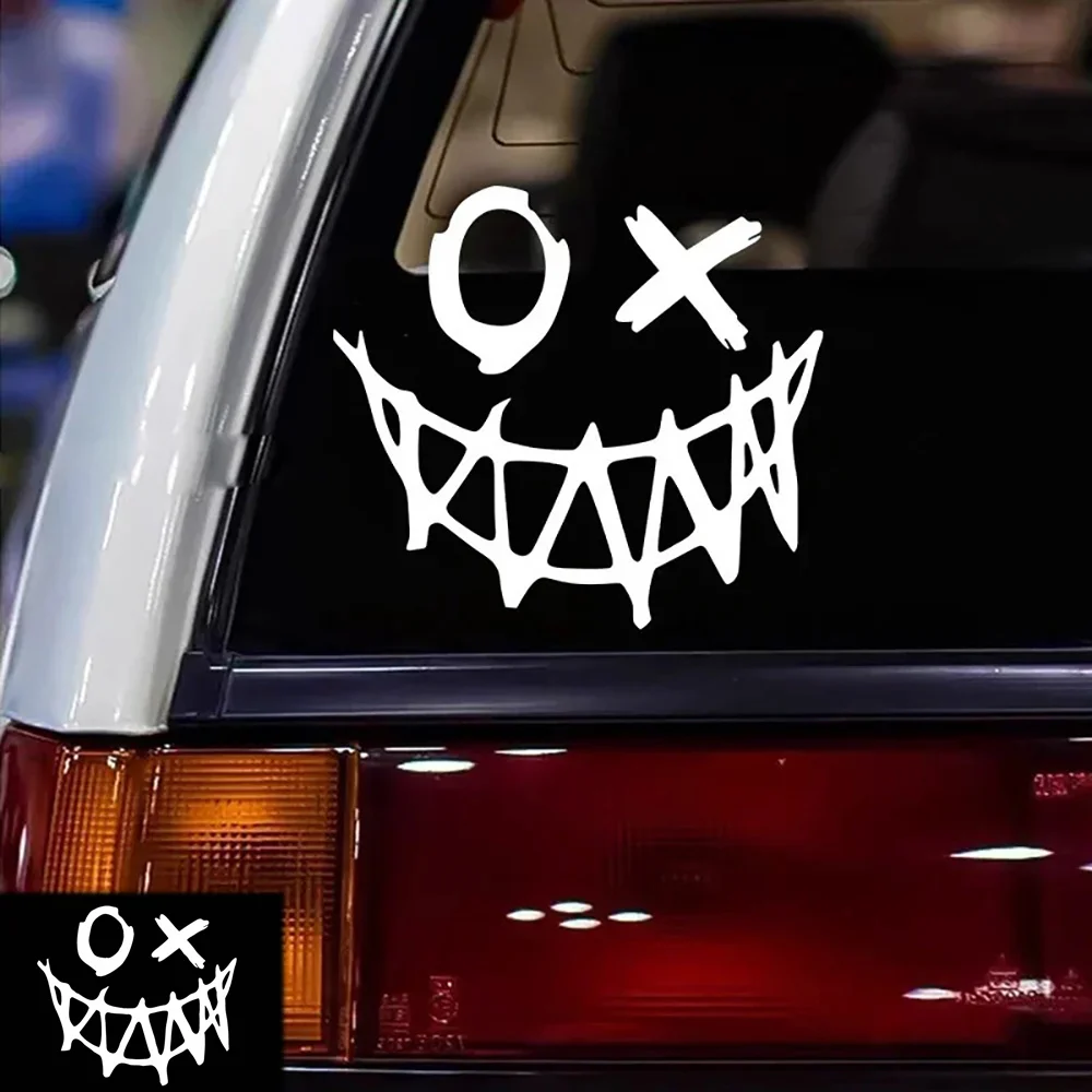OX Eyes Devil Creative Funny Car Stickers Modified Auto Window Decoration Cover Scratches Personalized Vinyl Waterproof Stickers