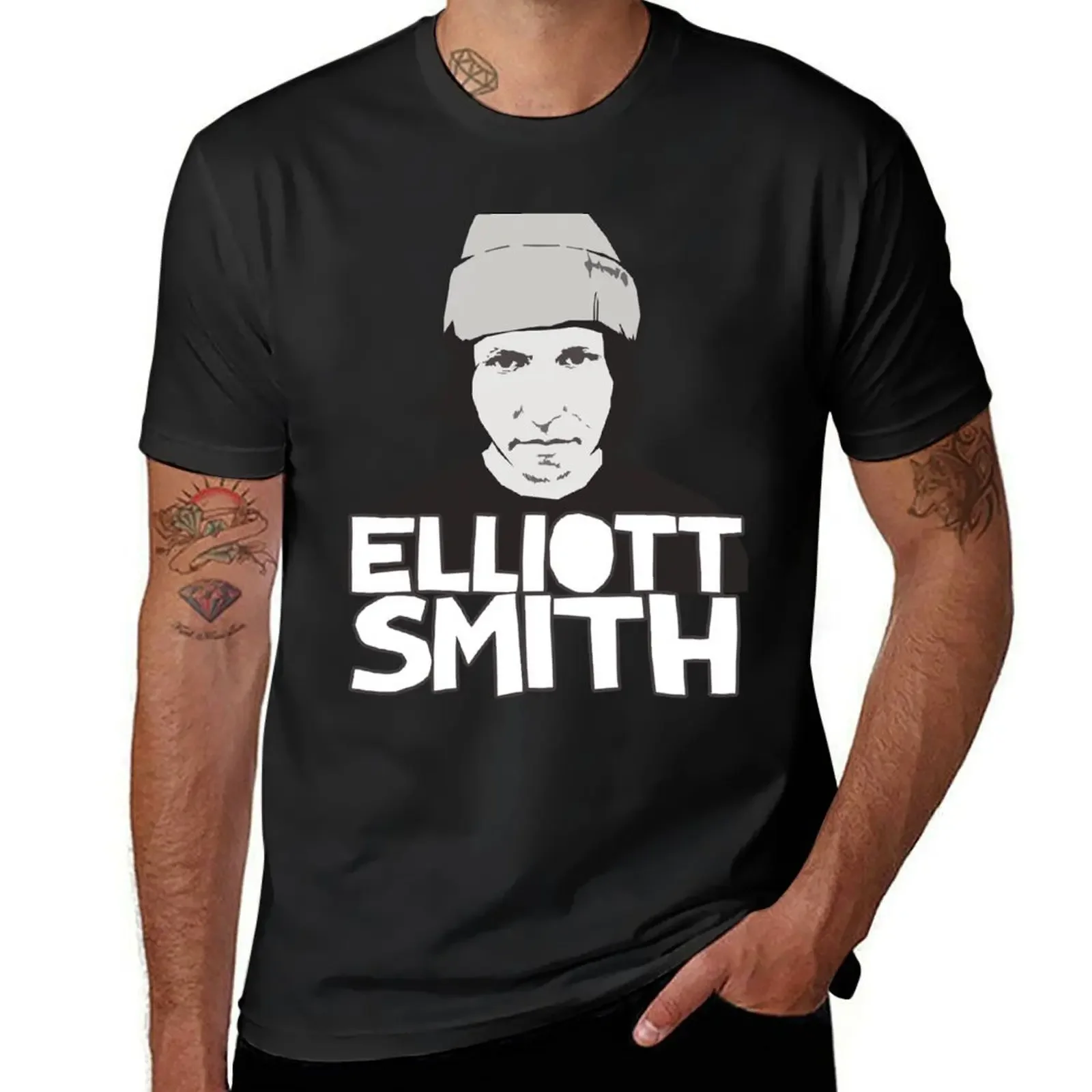 

Elliott Smith T-Shirt graphic tee shirt plus size clothes vintage clothes blacks mens t shirts