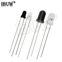 100PCS F3 F5 3MM 5MM 940nm LEDs infrared emitter and IR receiver diodes Infrared to tube For arduino