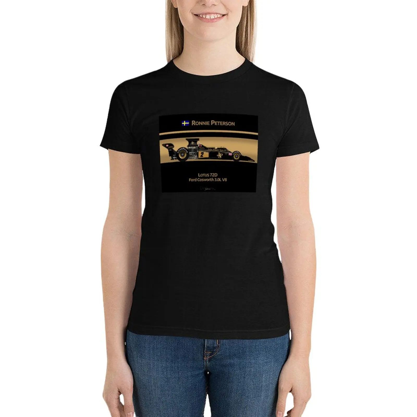 Ronnie Peterson - Lotus 72D/E T-Shirt cute clothes aesthetic clothes plus size tops graphic t-shirts for Women