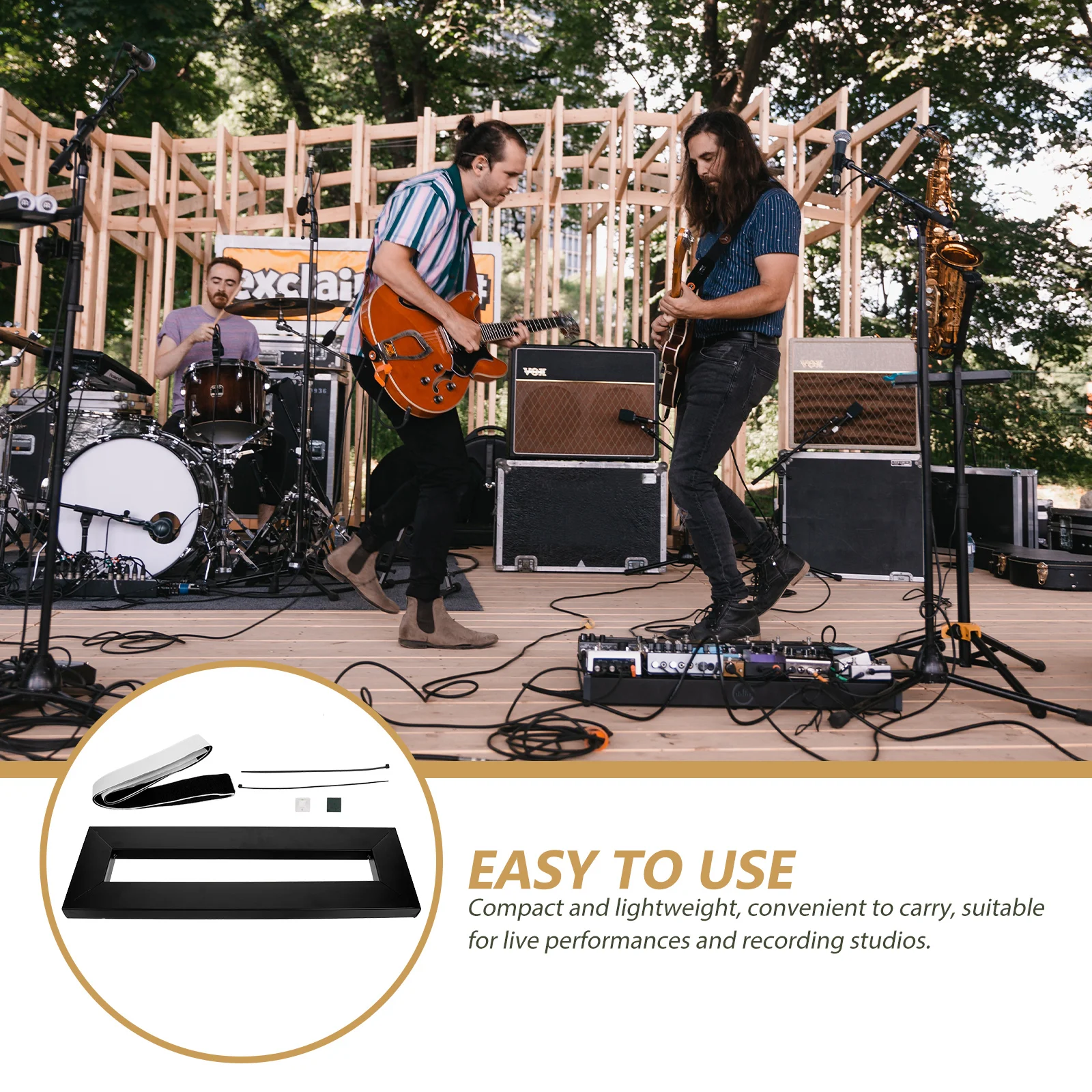 

Guitar Pedal Board Mounting Brackets Effector Track Compatible Various Effects Easy Installation Lightweight Compact