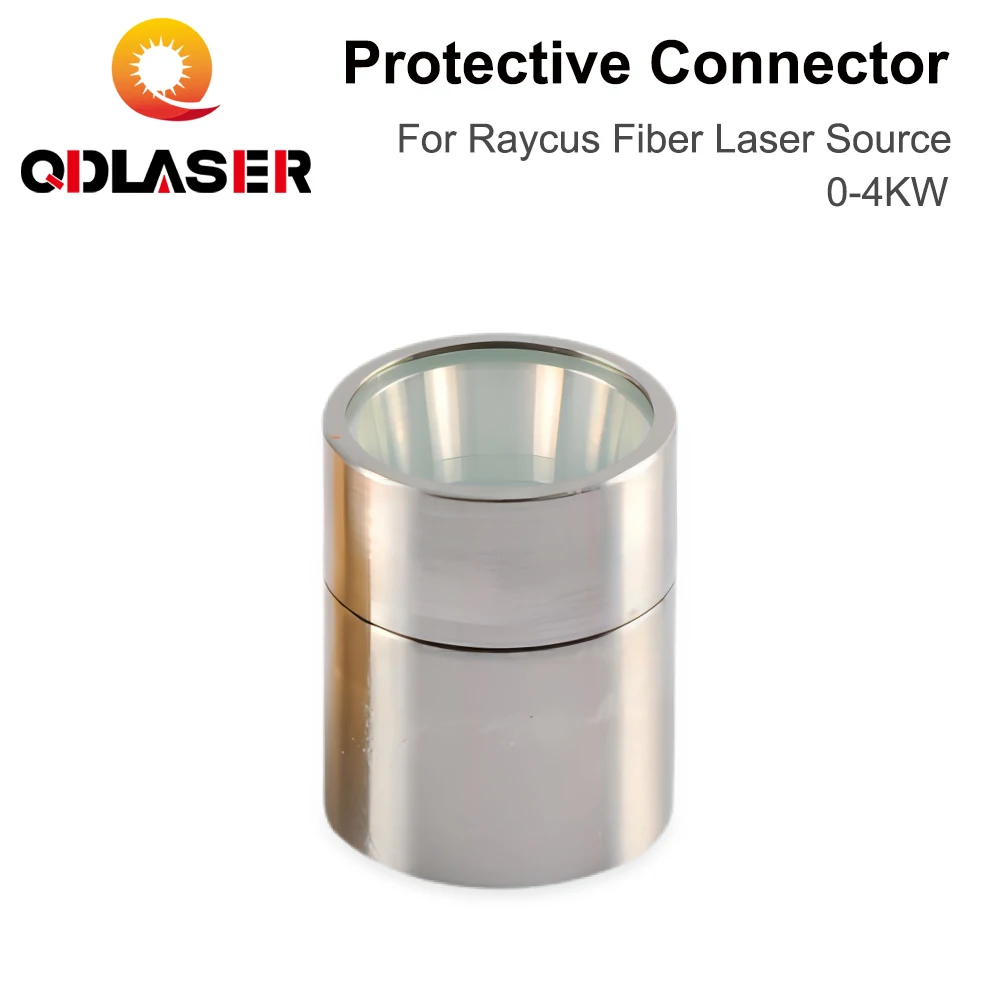 QDLASER Raycus Protective Connector 0-4KW Output Connector Protective Lens Group QBH  for Fiber Laser Source Fiber Laser Cutting