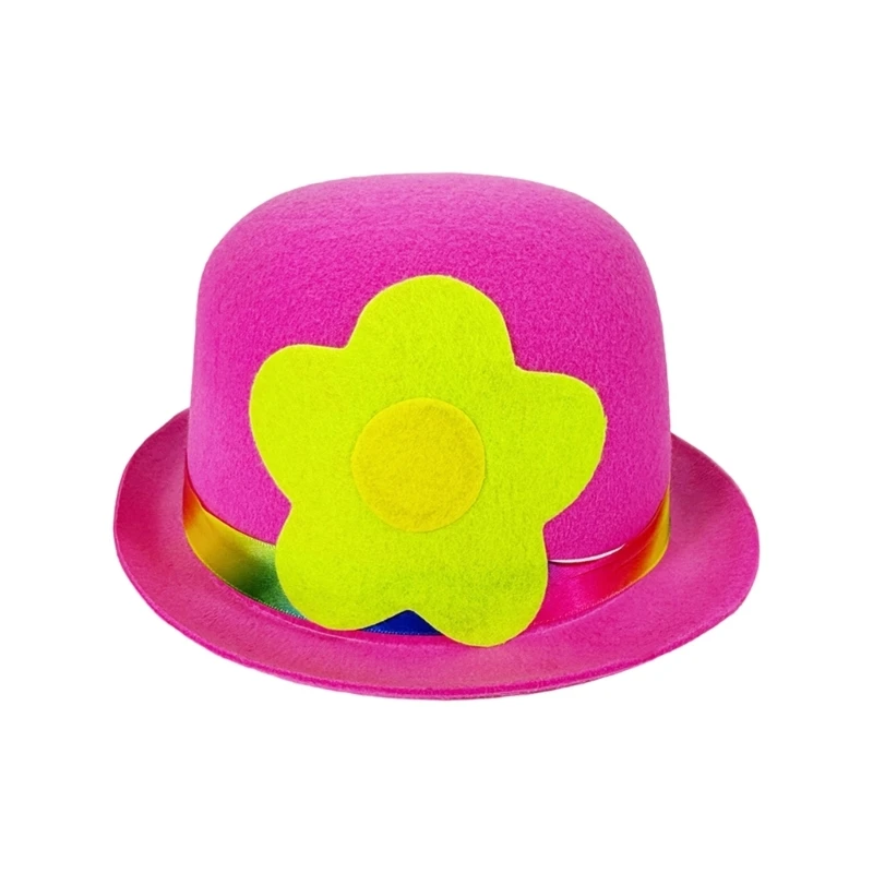 

Y5GC Fabric Flower Decoration Hat Unique Handmade Hat Soft Fabric Party Hat