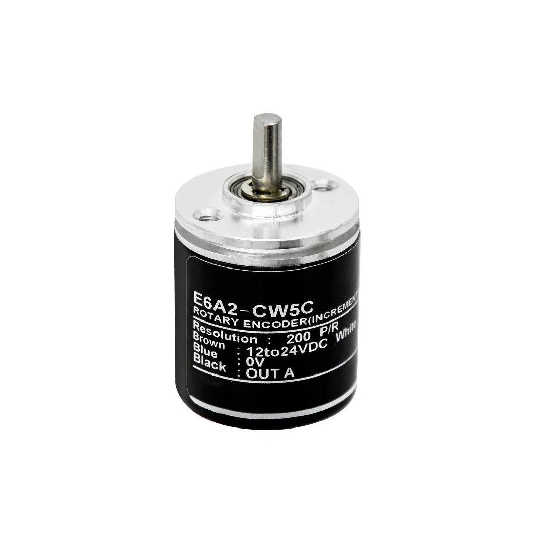 ABILKEEN 25MM Mini Rotary Encoder 4mm Solid Shaft E6A2-CWZ3E/E6A2-CWZ3C/E6A2-CWZ5C 100~4096PPR Incremental Rotary Encoder