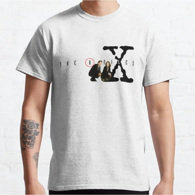 

Vintage Sci fi tv series 0529 The X Files Trust No One Gift t shirt for man Alien Graphic clothes All size tops S-6XL