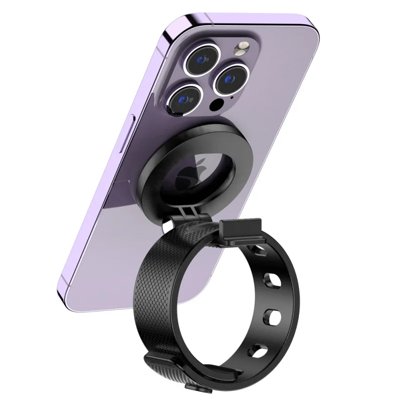 AliExpress lamgool Silicone Magnetic Phone Holder for Gym Sports Stroller Shopping Cart Bicycle Navigation Adjustable Phone Stand Accessories