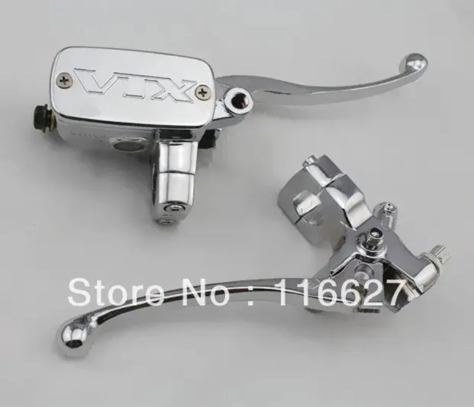 

Chrome 1" 25 mm Handlebar Control Reservoir Brake 14mm VTX Clutch Levers Motorycycle New