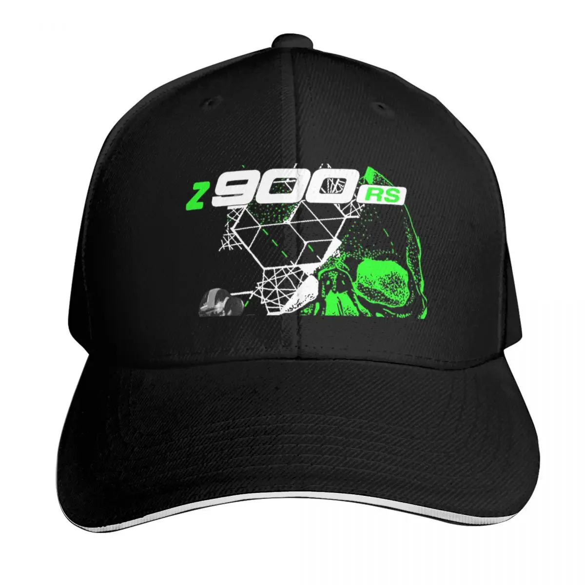 Cafe Racer Kawa 900 Z 9 RS Baseball Cap Contrast Two Tone Brim Snapback Flat Bill Strapback Dad Hat