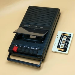 Retro Stereo Cassette Player Walkman Cassette Tape Music Audio Auto Reverse With Recorder External Speaker USB Playback