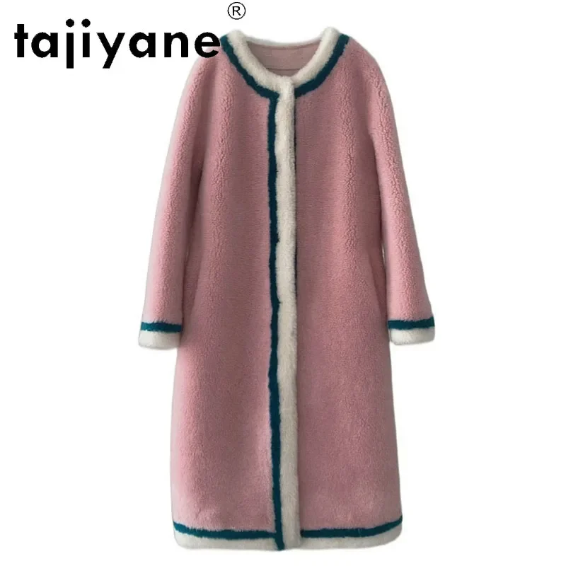 Tajiyane Women Winter Coat Wool 2020 Women's Real Fur Coats Woman 100% Sheep Fur Jacket Female Long Jackets Mujer Parkas TN1238