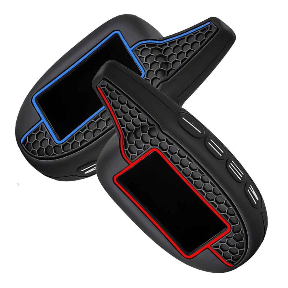 4 Buttons Silicone Key protection Case for Scher-khan Magicar 7/8/9/10/11/12 101 LCD Two Way Car Alarm System LCD Key Cover