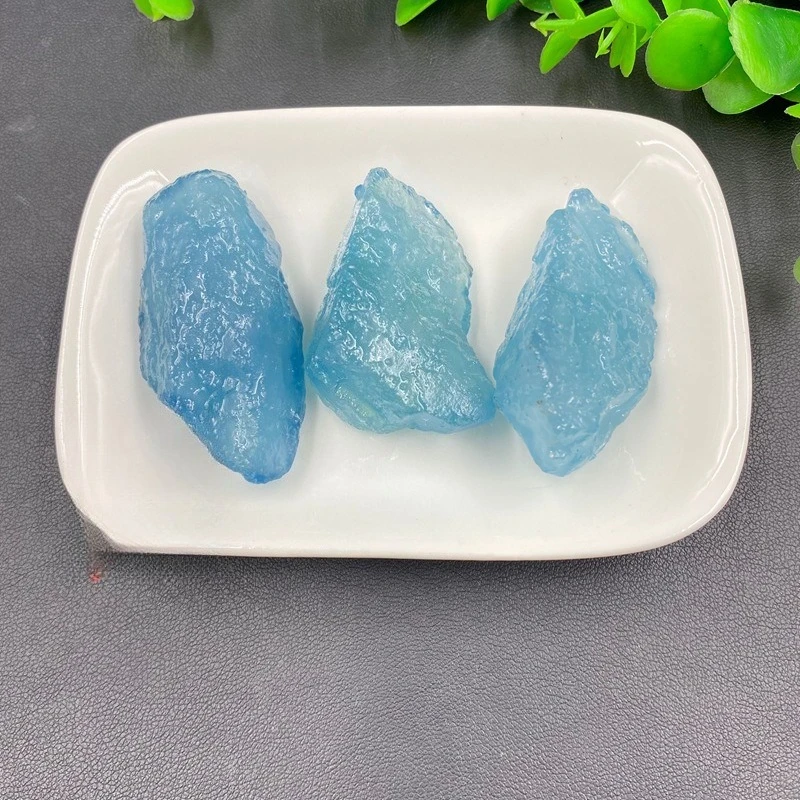 Natural Aquamarine Crystal Rough Stone Large Granules